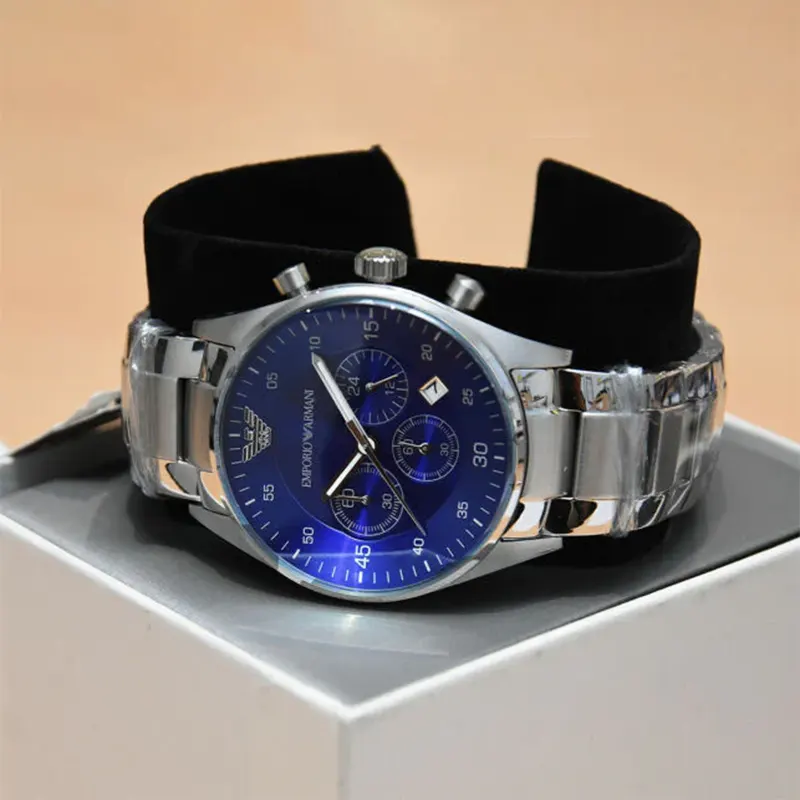Emporio Armani Chronograph Blue Dial Men's Watch- AR5860